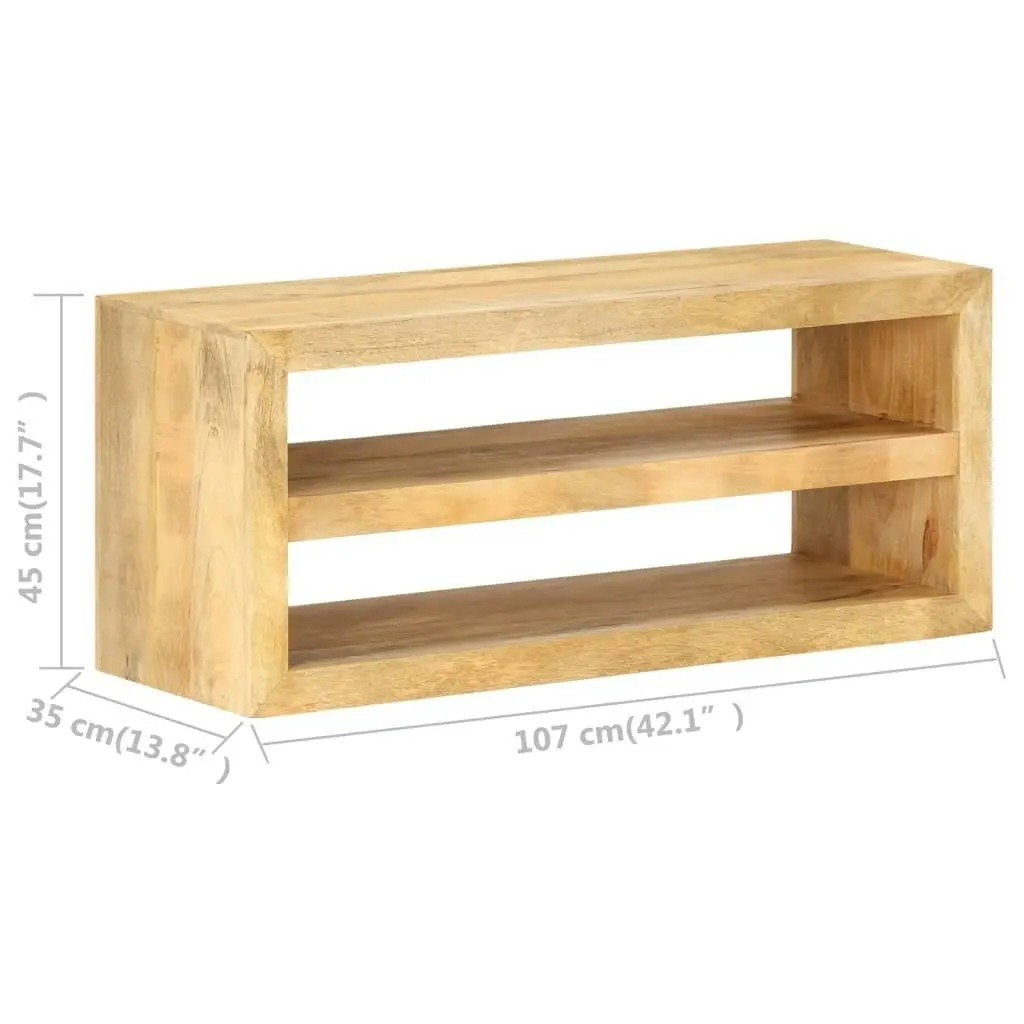 TV Cabinet 107x35x45 cm Solid Mango Wood 320230