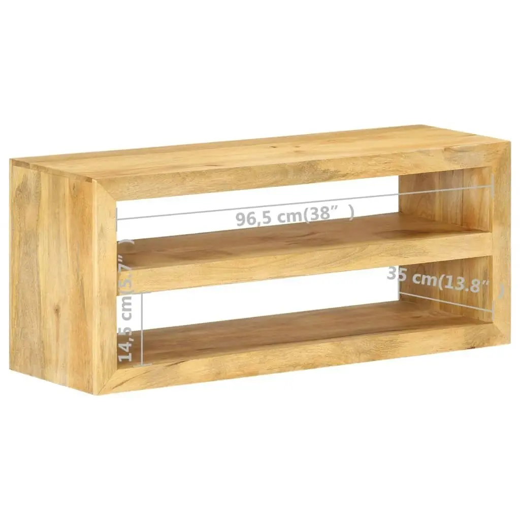 TV Cabinet 107x35x45 cm Solid Mango Wood 320230