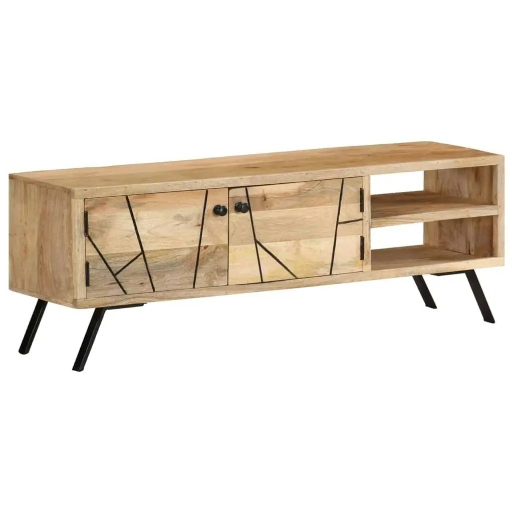 TV Cabinet 110x30x40 cm Solid Mango Wood 328312