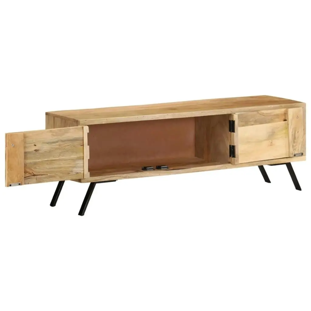 TV Cabinet 110x30x40 cm Solid Mango Wood 328312