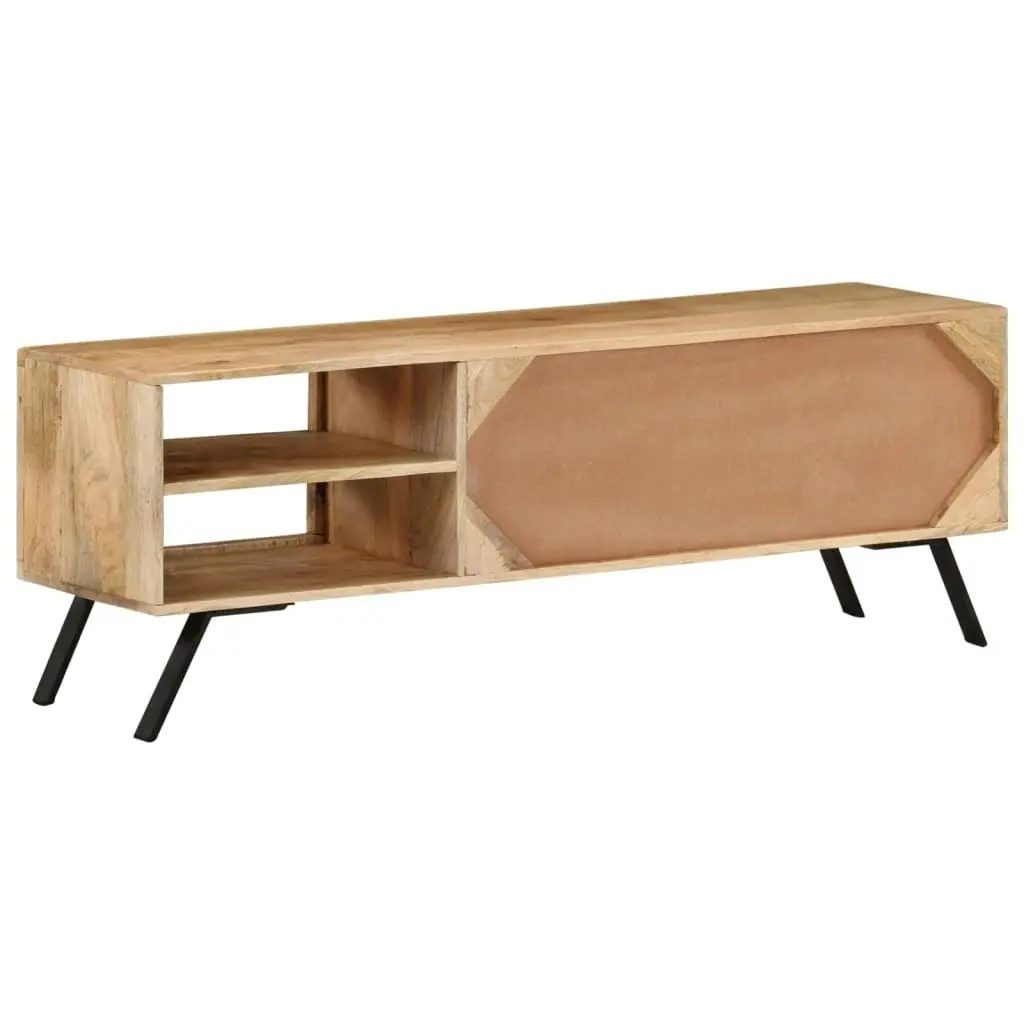 TV Cabinet 110x30x40 cm Solid Mango Wood 328312