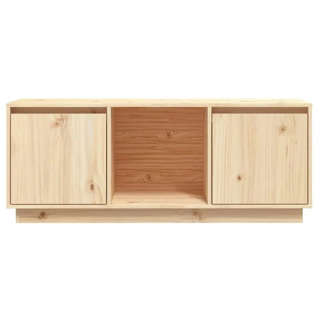 TV Cabinet 110.5x35x44 cm Solid Wood Pine 814339