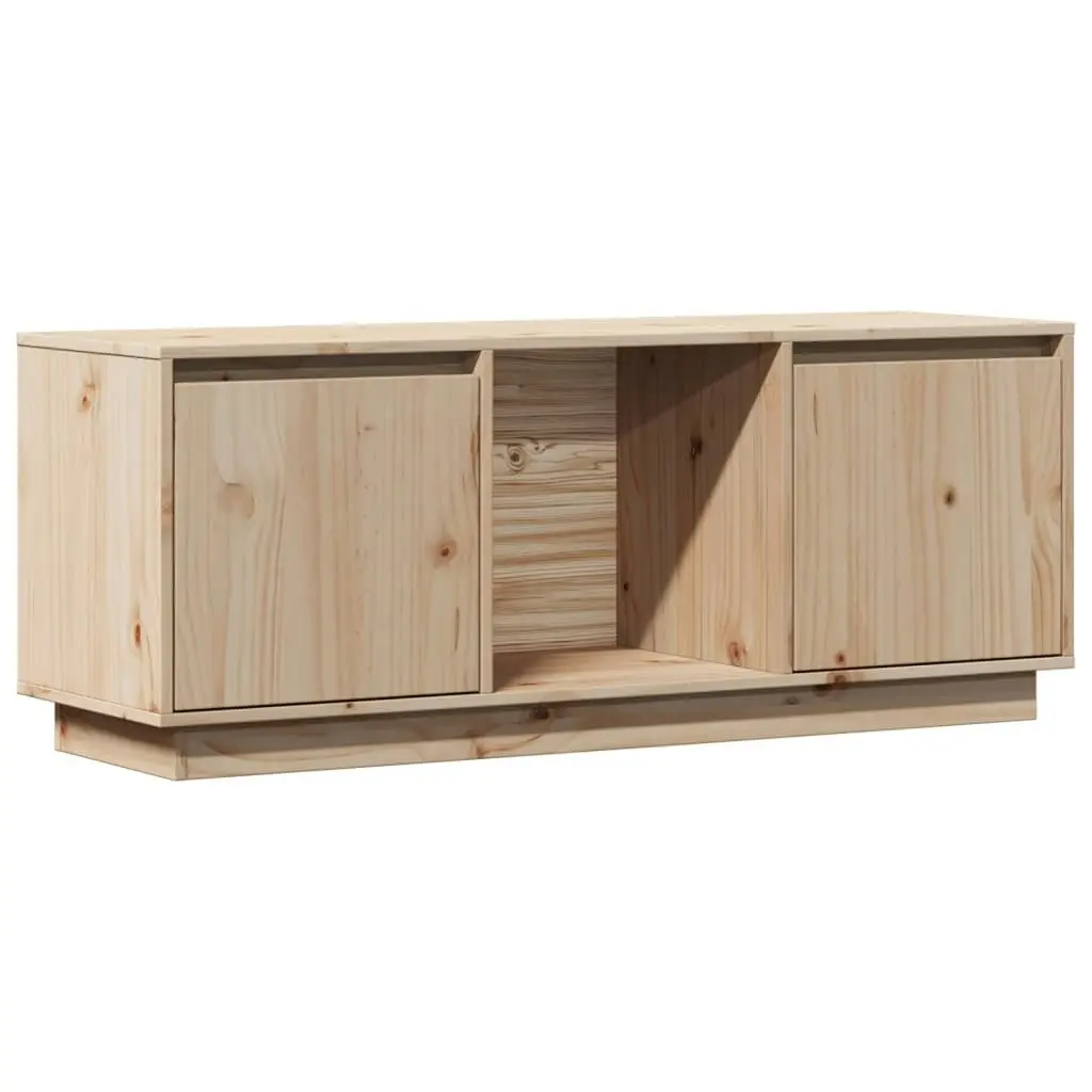 TV Cabinet 110.5x35x44 cm Solid Wood Pine 814339