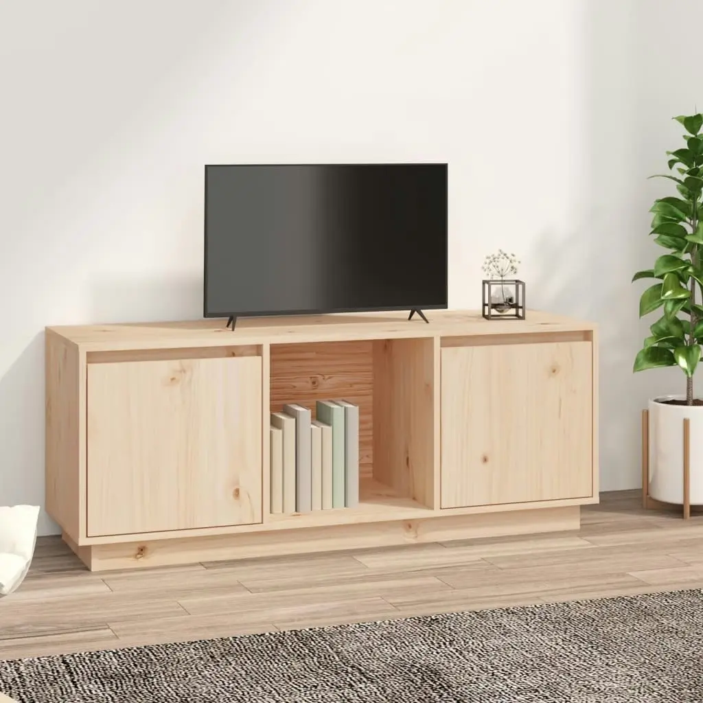 TV Cabinet 110.5x35x44 cm Solid Wood Pine 814339