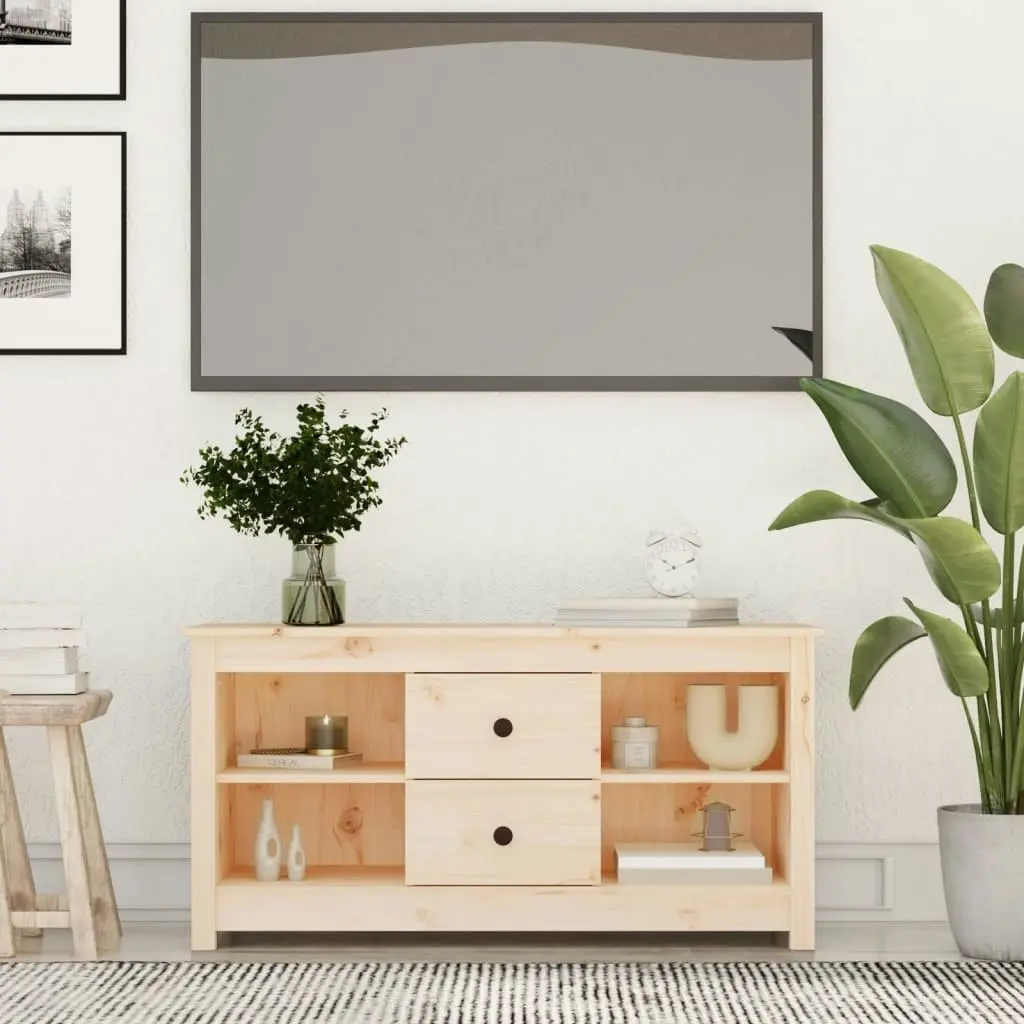 TV Cabinet 103x36.5x52 cm Solid Wood Pine 814569