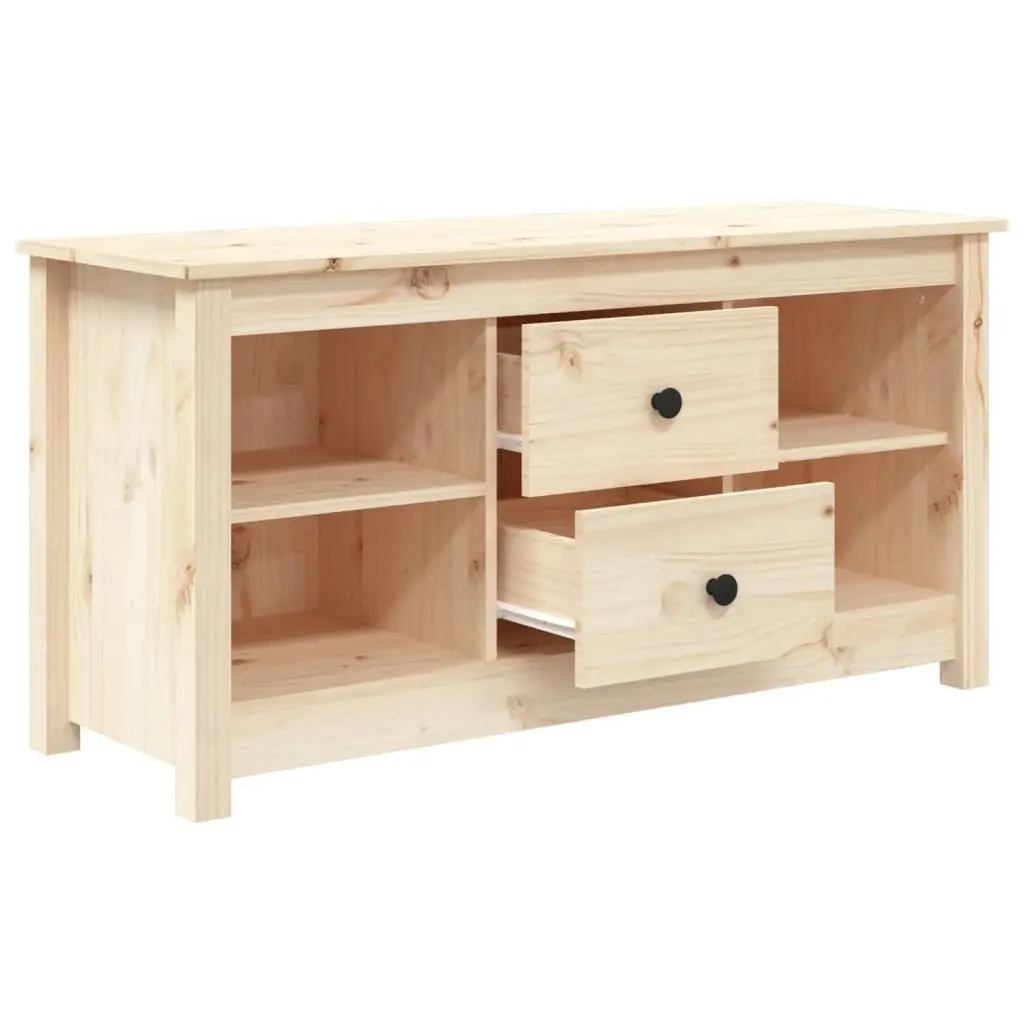 TV Cabinet 103x36.5x52 cm Solid Wood Pine 814569