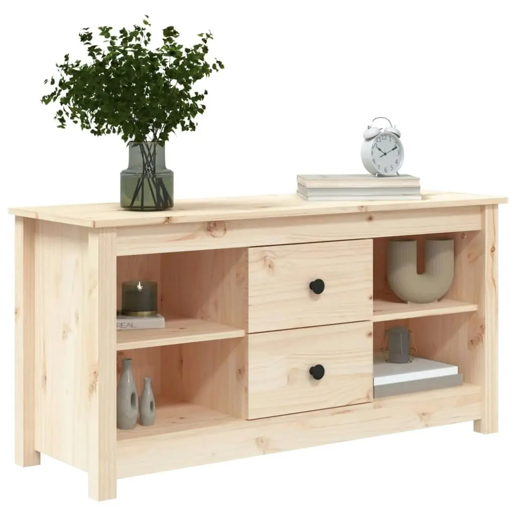 TV Cabinet 103x36.5x52 cm Solid Wood Pine 814569