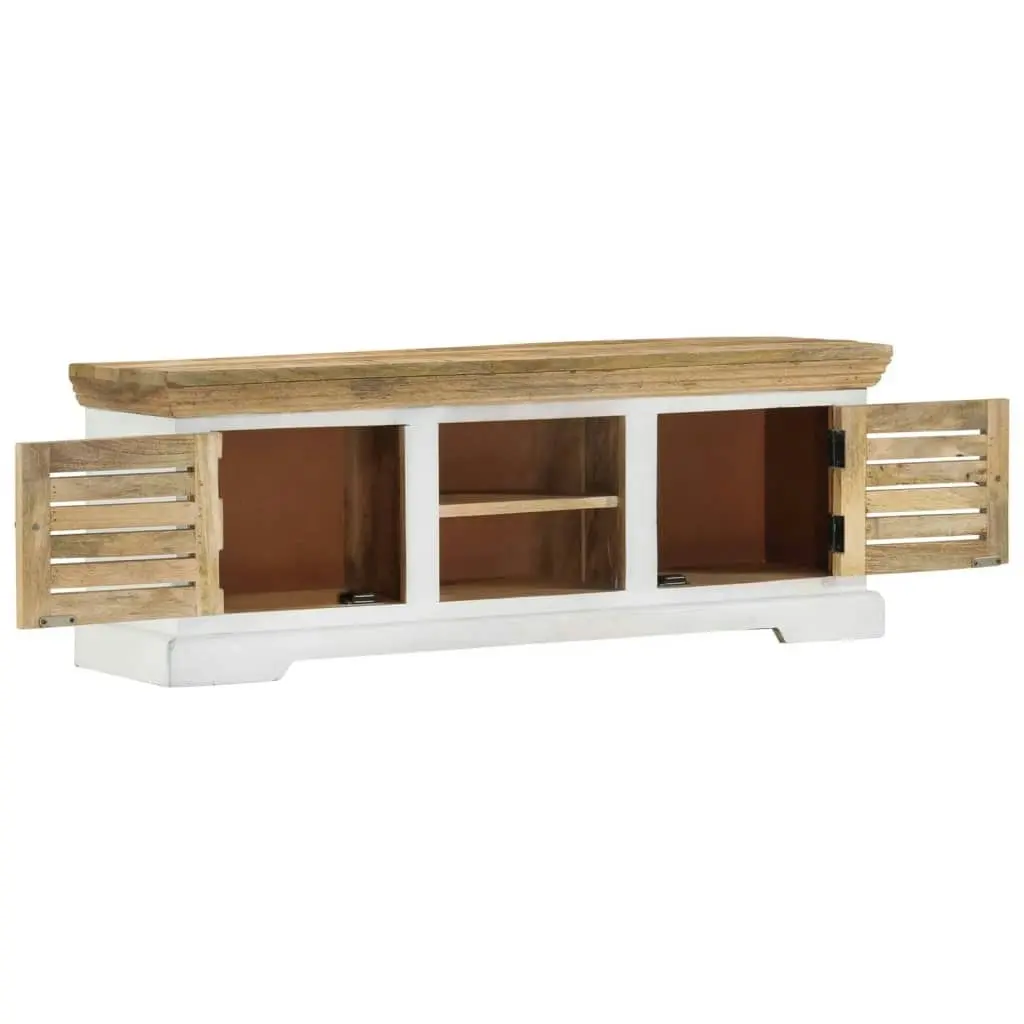 TV Cabinet 110x30x40 cm Solid Wood Mango 337848