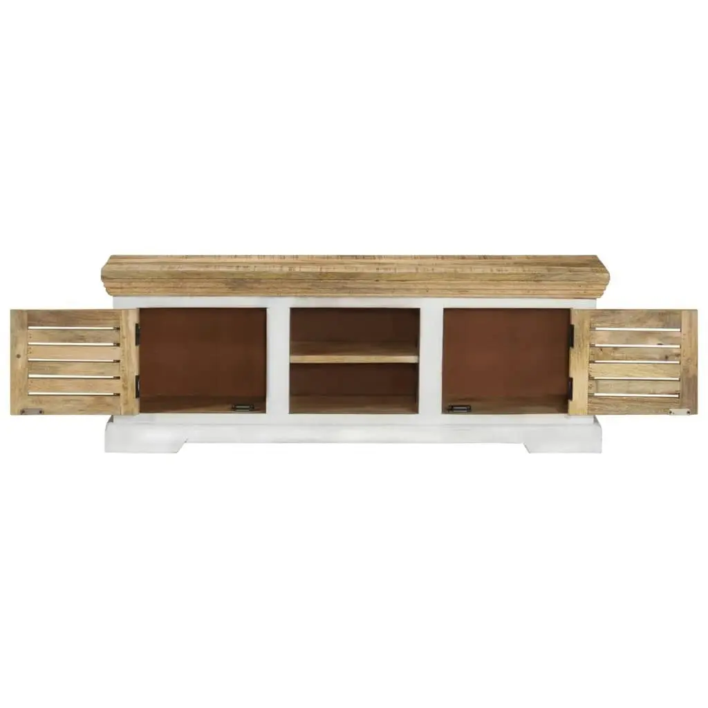 TV Cabinet 110x30x40 cm Solid Wood Mango 337848