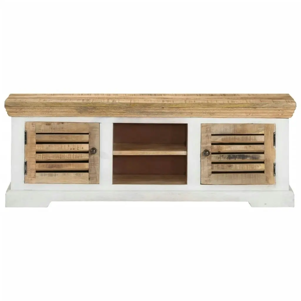 TV Cabinet 110x30x40 cm Solid Wood Mango 337848