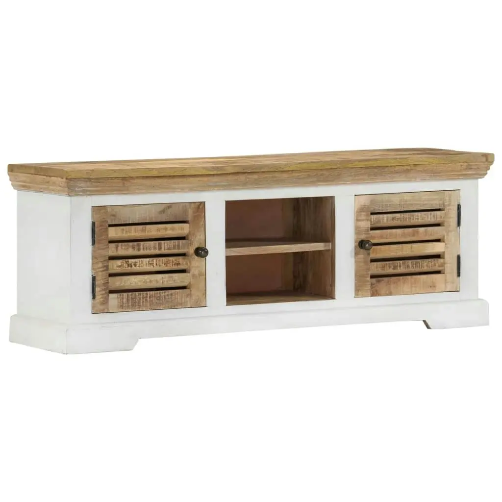 TV Cabinet 110x30x40 cm Solid Wood Mango 337848