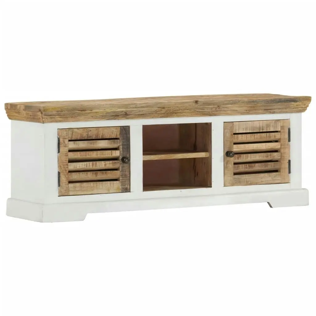 TV Cabinet 110x30x40 cm Solid Wood Mango 337848