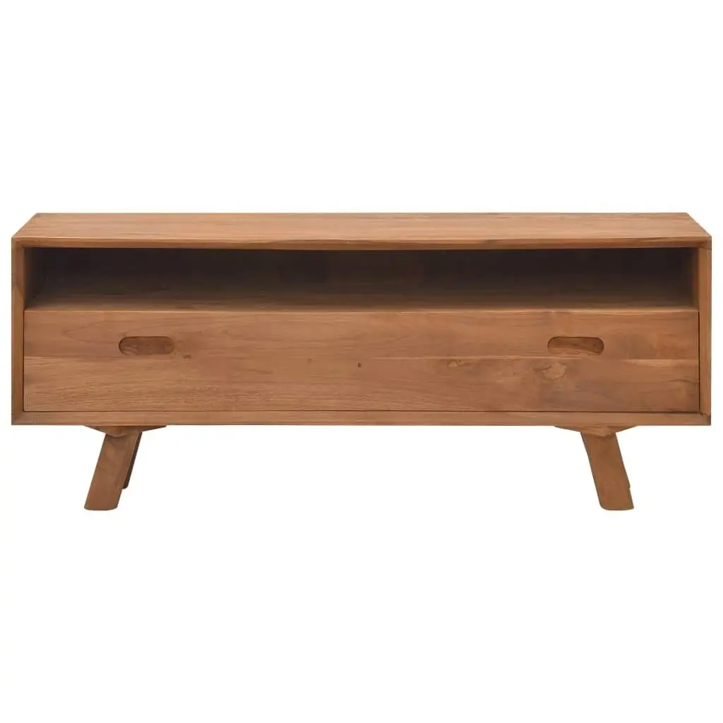 TV Cabinet 110x30x45 cm Solid Teak Wood 326115