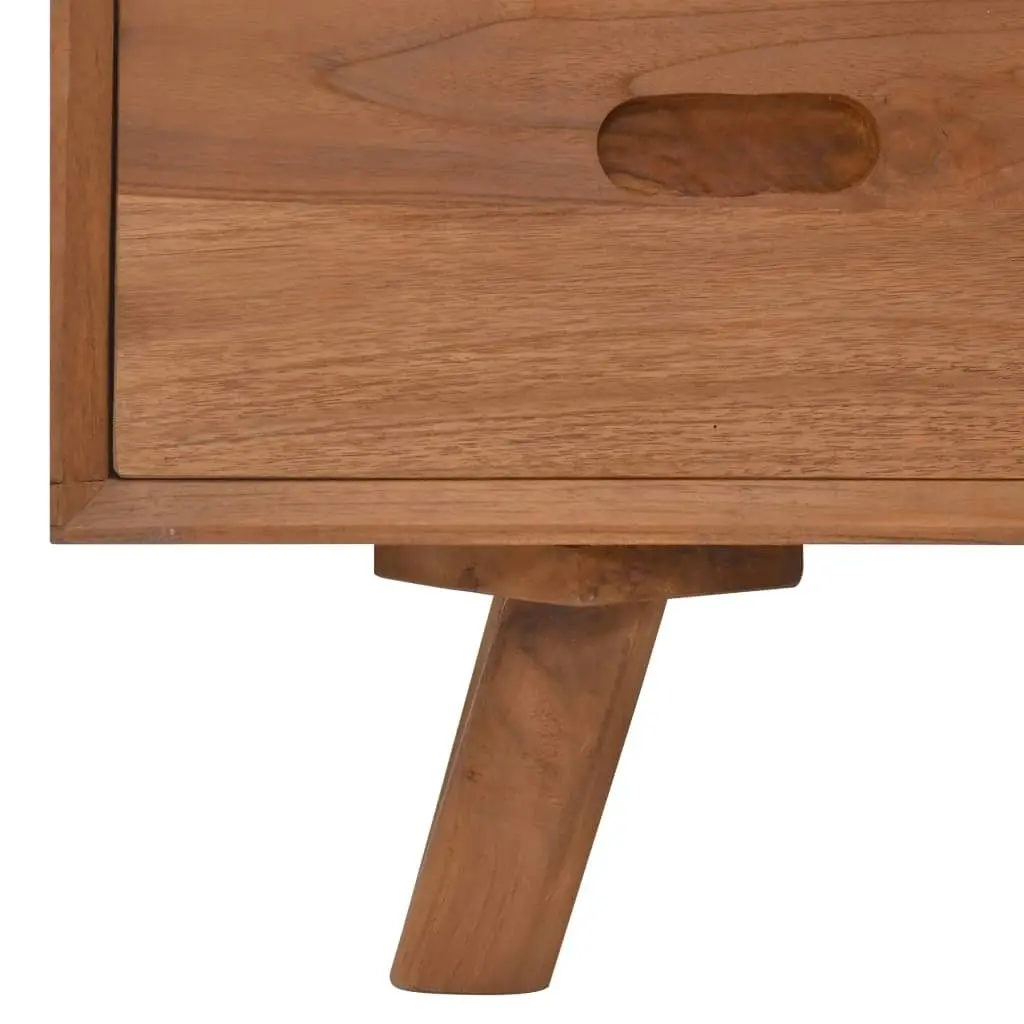 TV Cabinet 110x30x45 cm Solid Teak Wood 326115