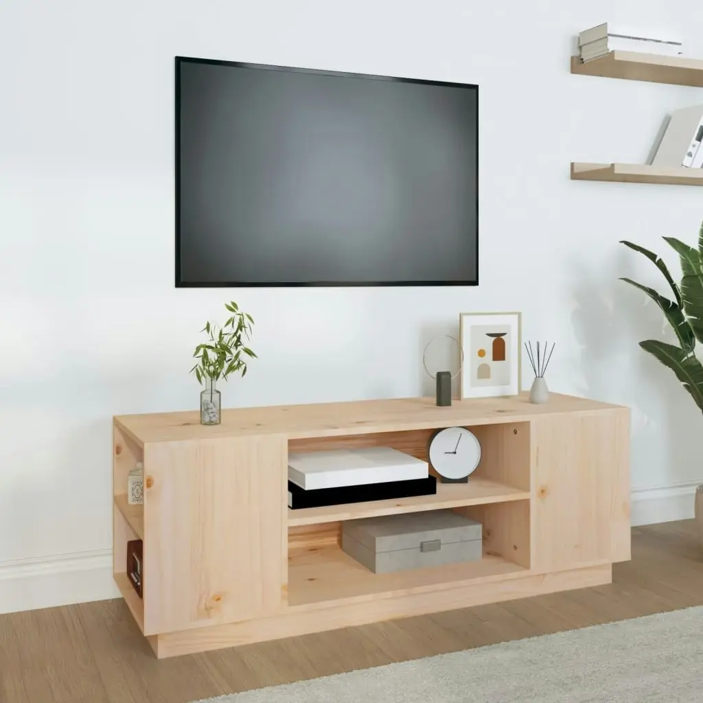 TV Cabinet 110x35x40.5 cm Solid Wood Pine 814409