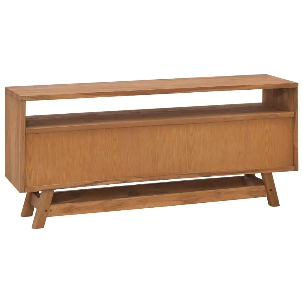 TV Cabinet 110x30x50 cm Solid Teak Wood 326117