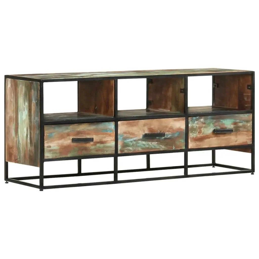 TV Cabinet 110x30x45 cm Solid Reclaimed Wood 327449