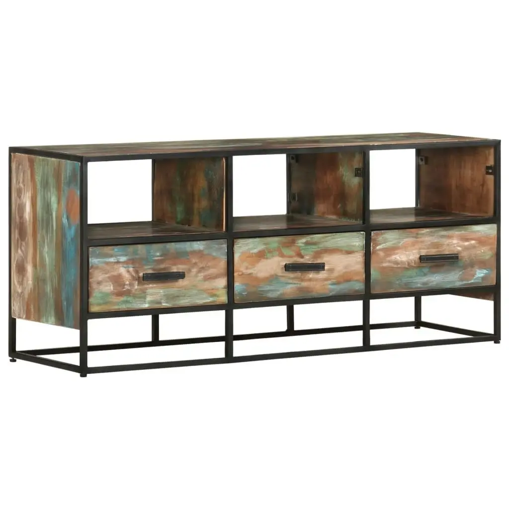 TV Cabinet 110x30x45 cm Solid Reclaimed Wood 327449