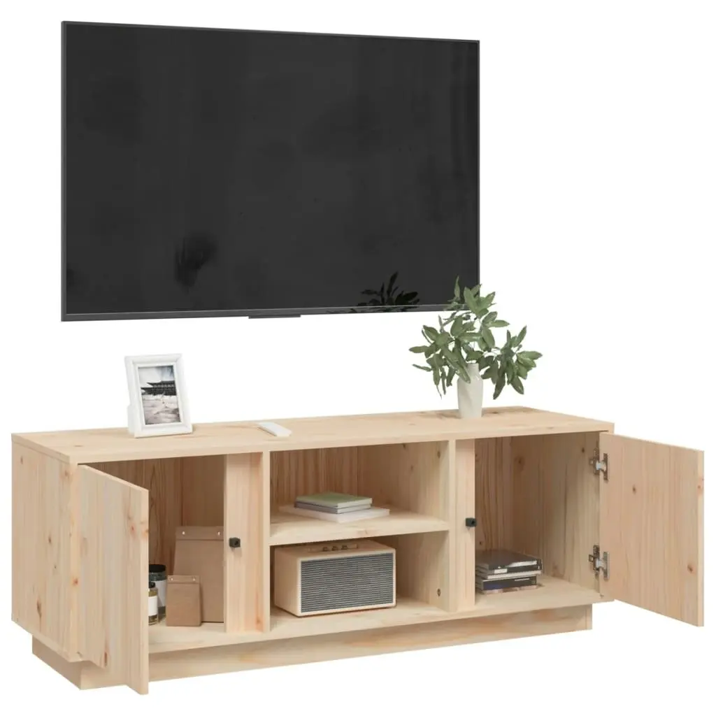 TV Cabinet 110x35x40.5 cm Solid Wood Pine 814474