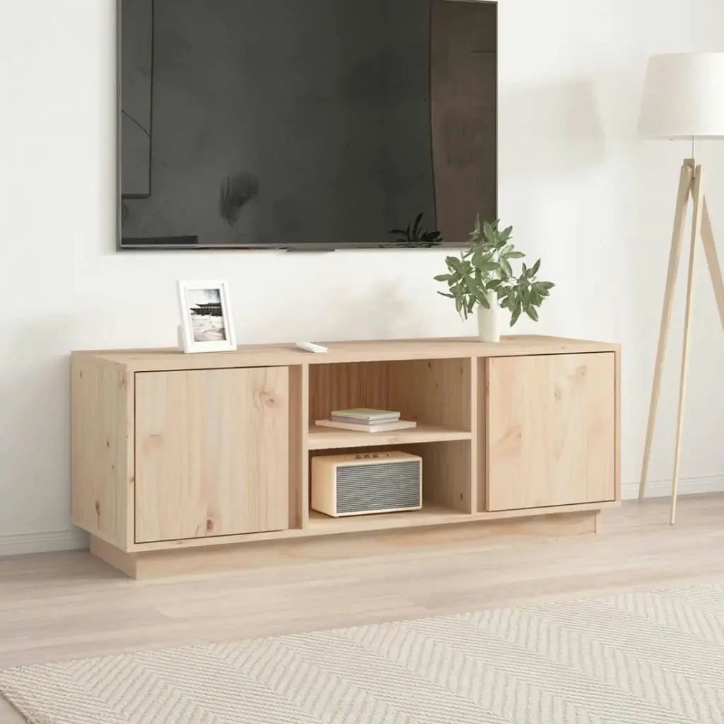 TV Cabinet 110x35x40.5 cm Solid Wood Pine 814474