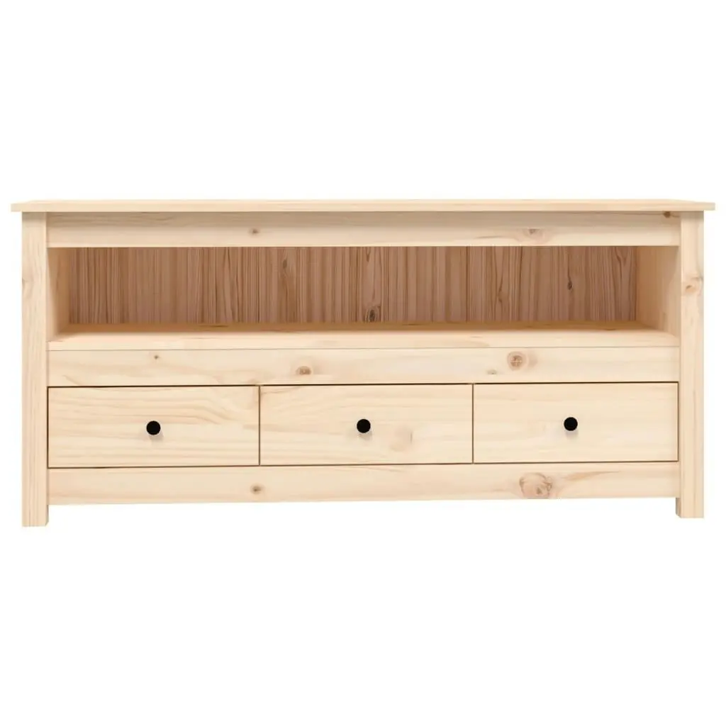 TV Cabinet 114x35x52 cm Solid Wood Pine 821502