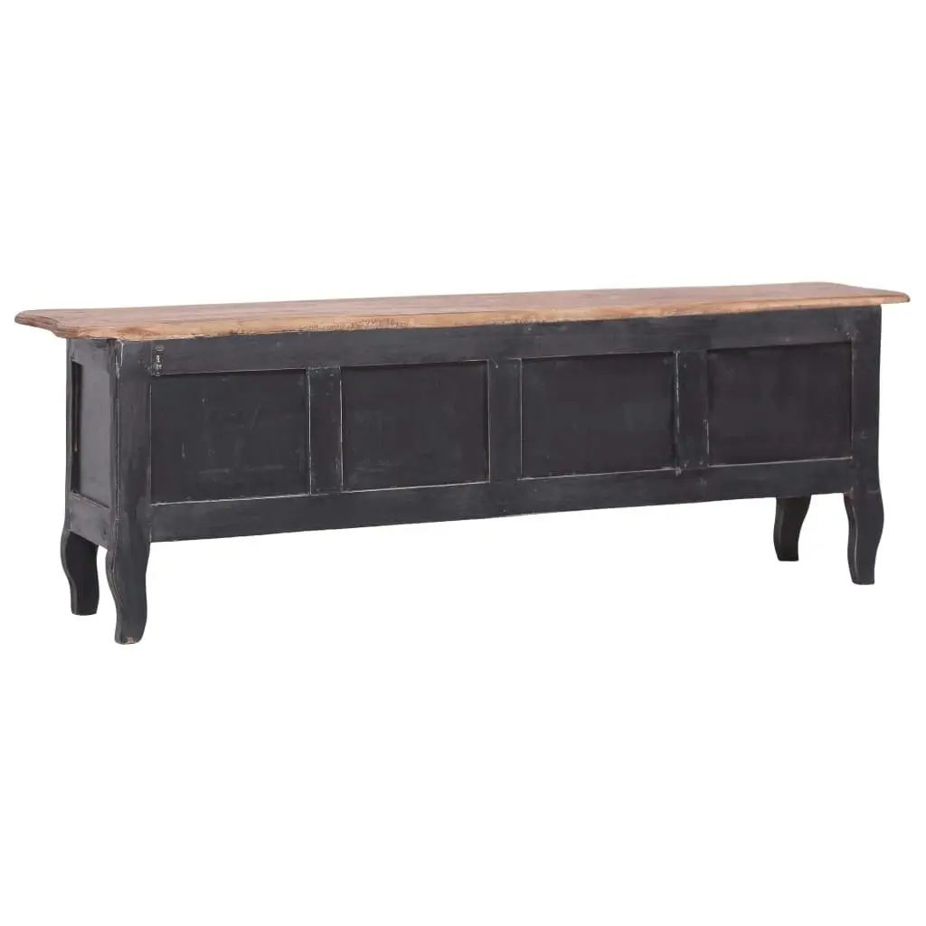 TV Cabinet 120x30x40 cm Black Solid Reclaimed Wood 283901