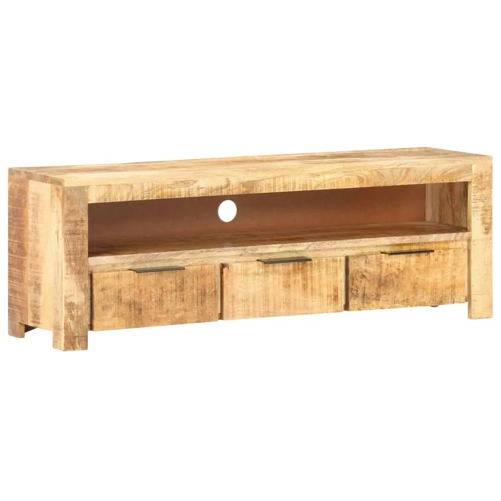 TV Cabinet 119x30x41 cm Rough Mango Wood 320206