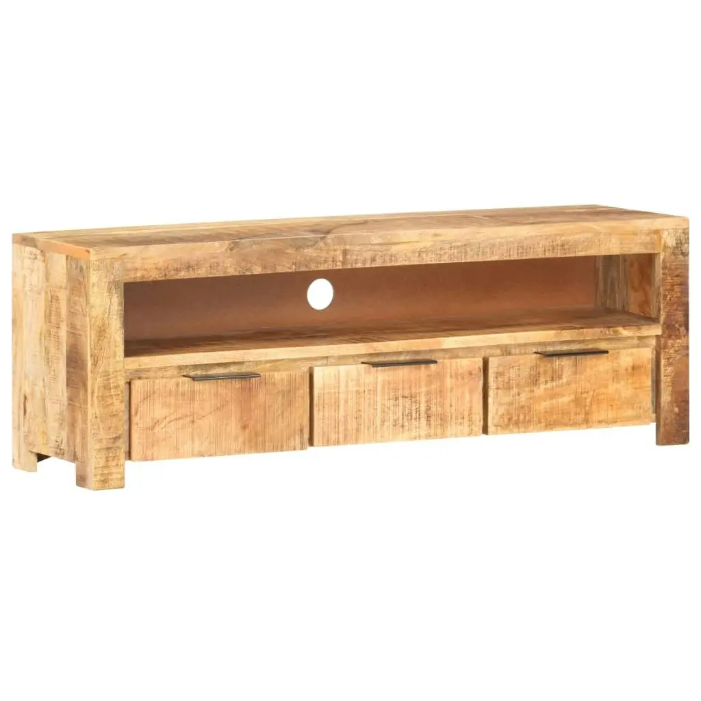 TV Cabinet 119x30x41 cm Rough Mango Wood 320206