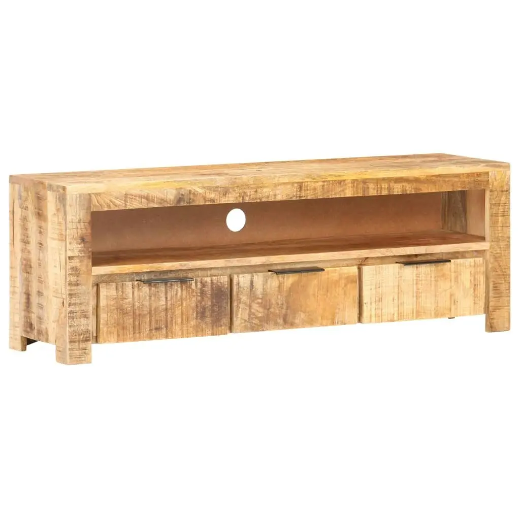 TV Cabinet 119x30x41 cm Rough Mango Wood 320206