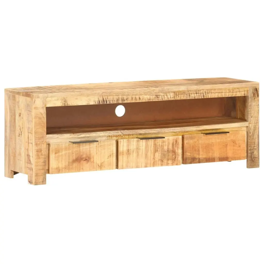 TV Cabinet 119x30x41 cm Rough Mango Wood 320206