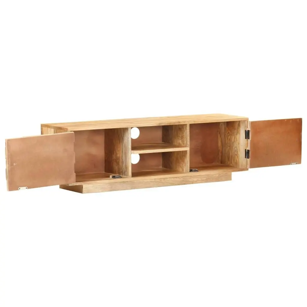 TV Cabinet 116x30x35 cm Solid Mango Wood 320472