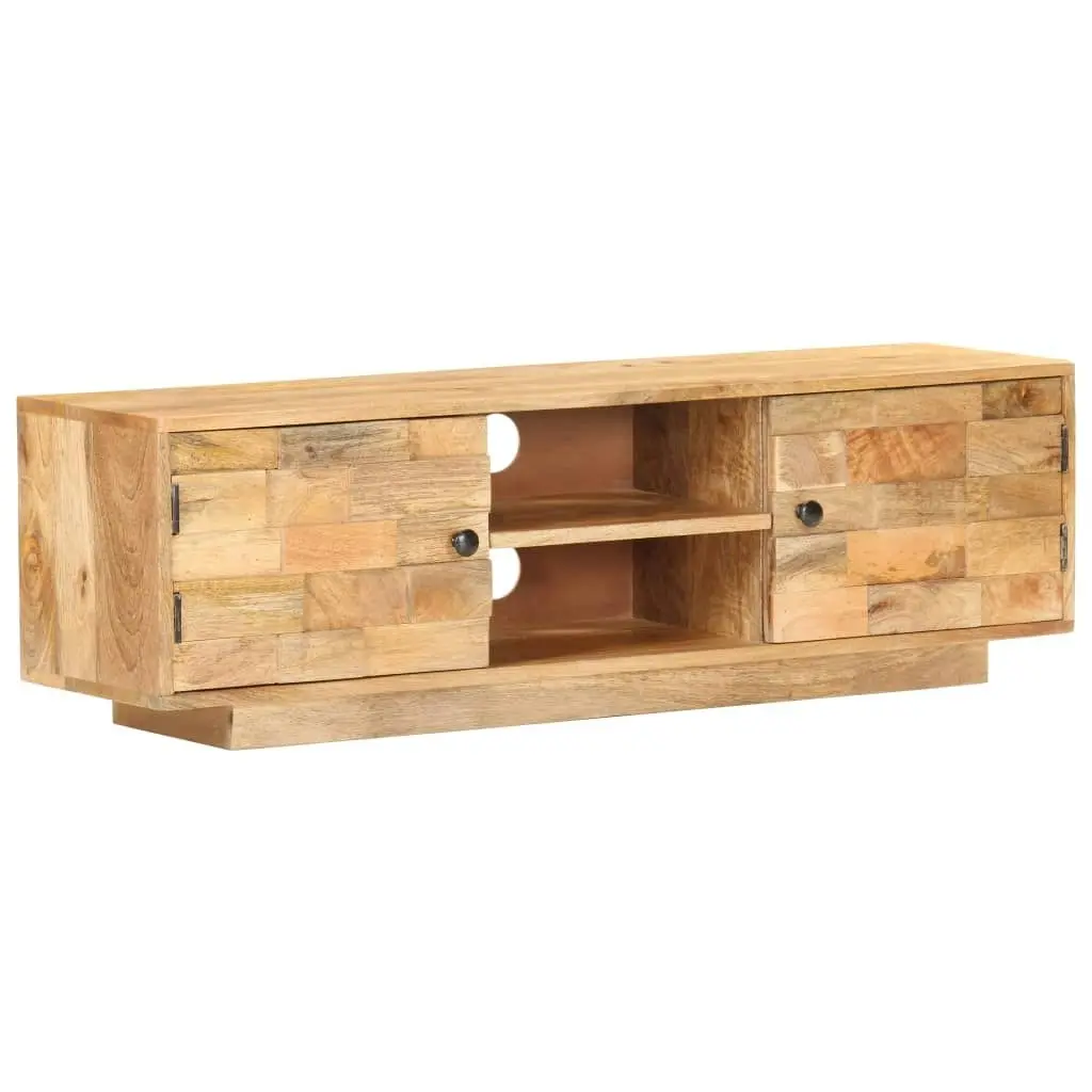 TV Cabinet 116x30x35 cm Solid Mango Wood 320472