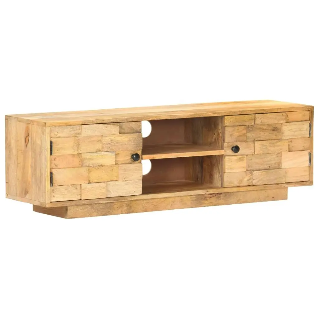 TV Cabinet 116x30x35 cm Solid Mango Wood 320472