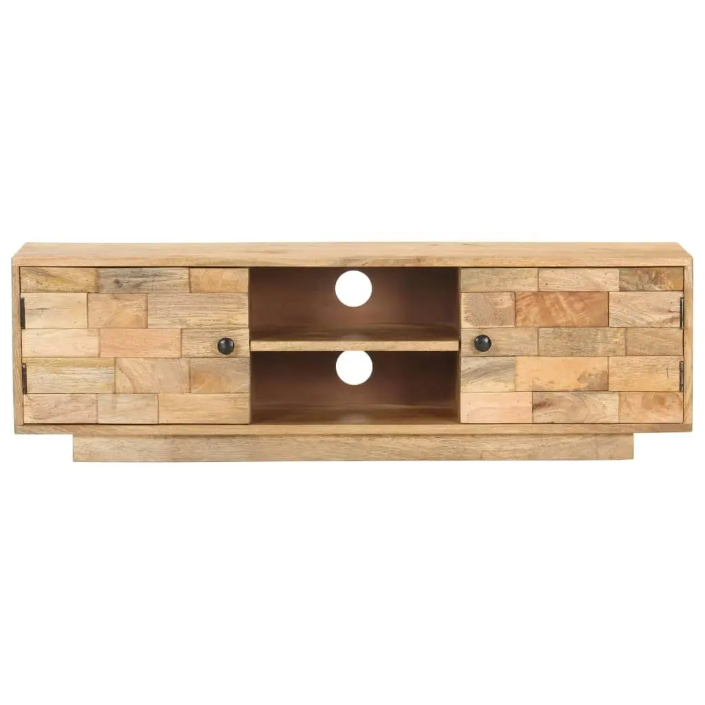 TV Cabinet 116x30x35 cm Solid Mango Wood 320472