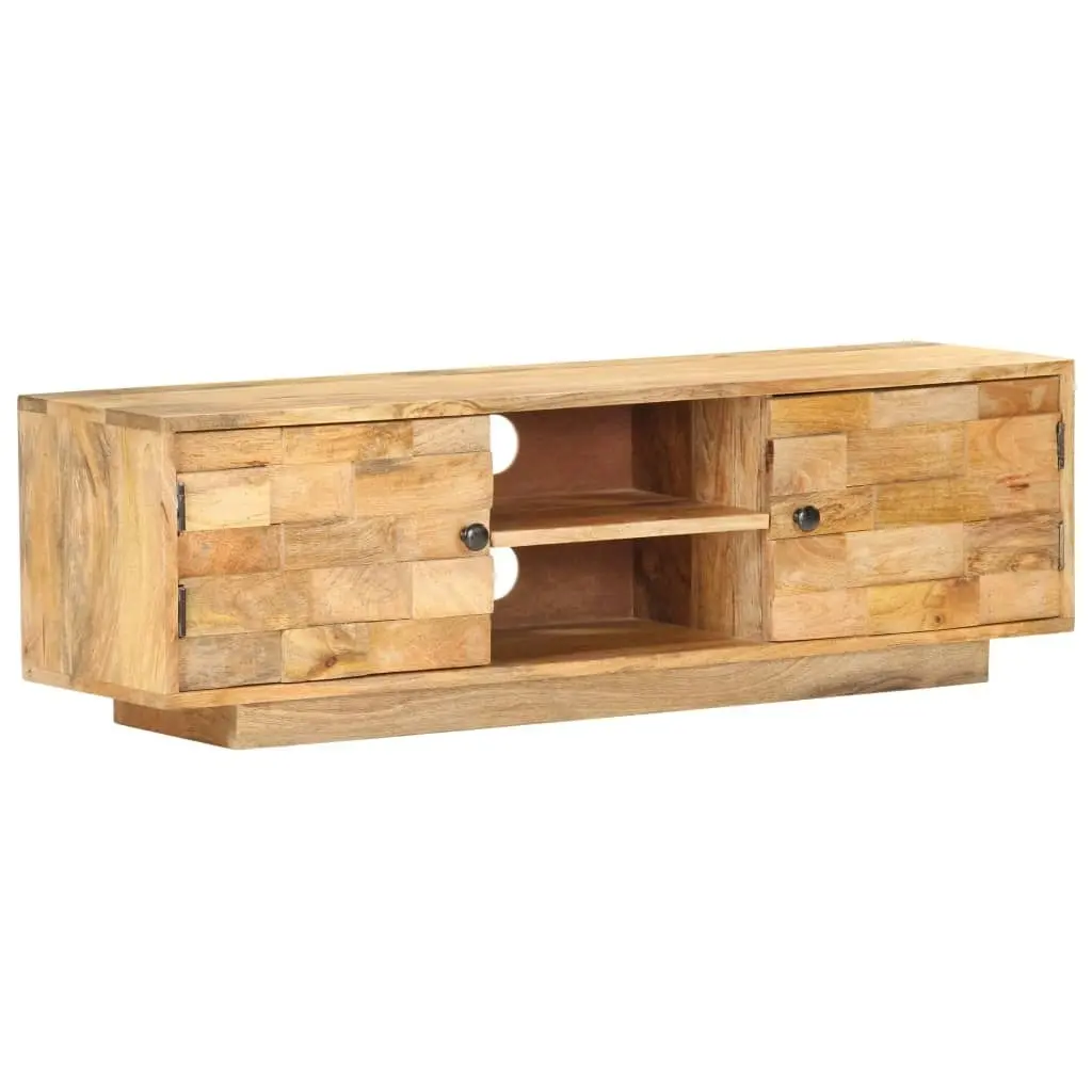 TV Cabinet 116x30x35 cm Solid Mango Wood 320472