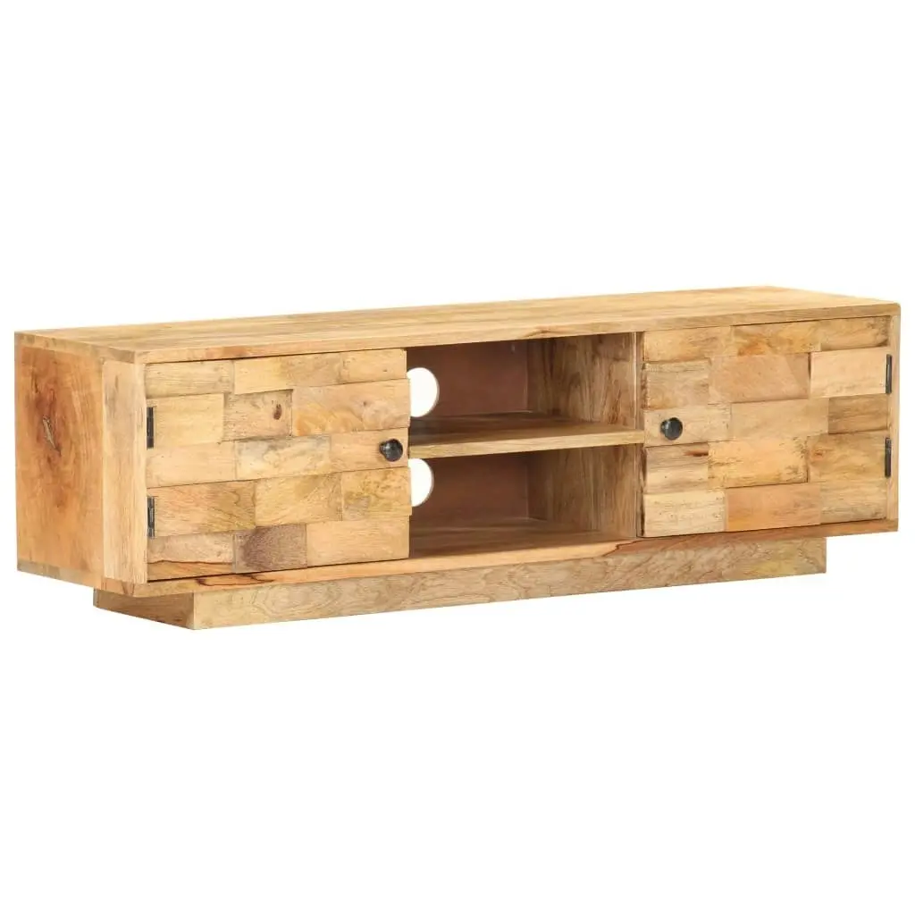 TV Cabinet 116x30x35 cm Solid Mango Wood 320472