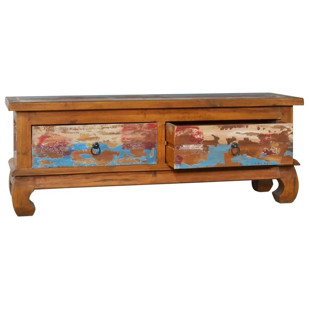 TV Cabinet 110x35x40 cm Reclaimed Teak Wood 289059