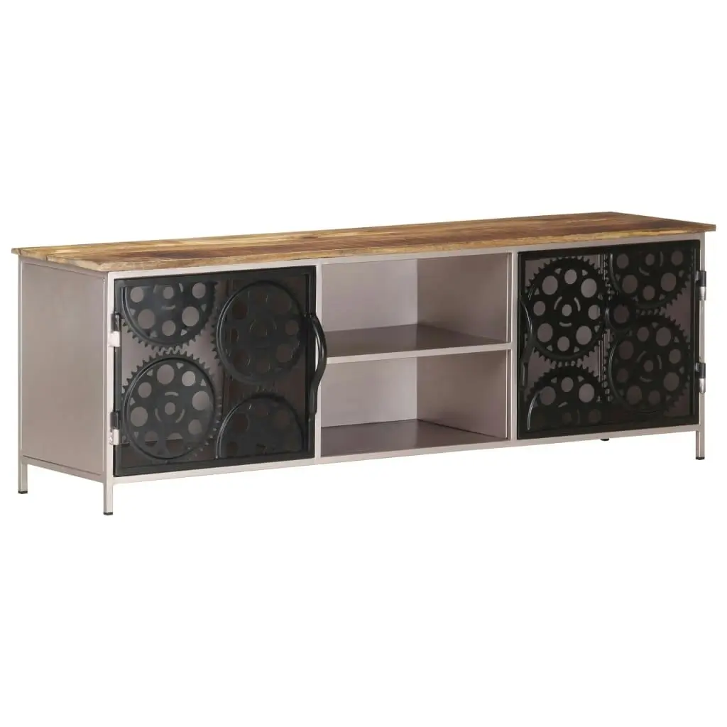 TV Cabinet 120x30x40 cm Rough Mango Wood 323737