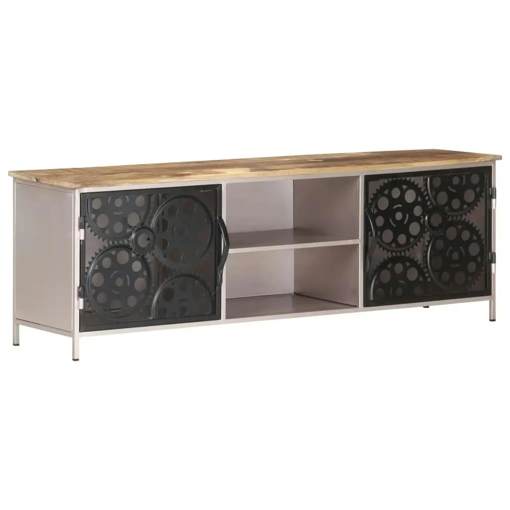 TV Cabinet 120x30x40 cm Rough Mango Wood 323737