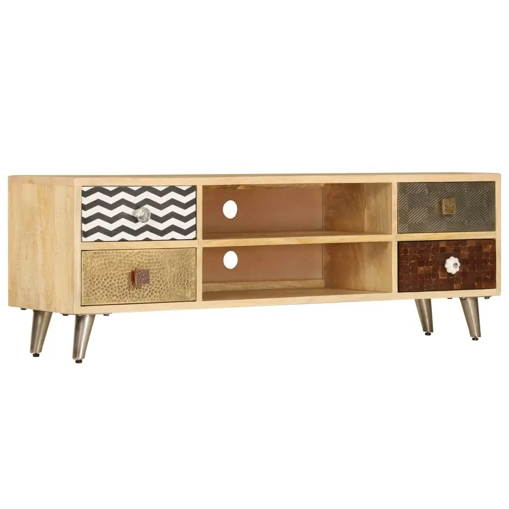 TV Cabinet 120x30x40 cm Solid Mango Wood 247340