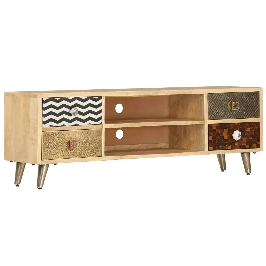 TV Cabinet 120x30x40 cm Solid Mango Wood 247340