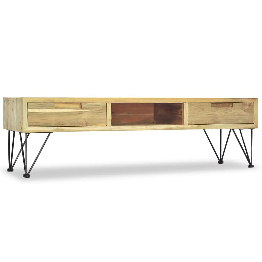 TV Cabinet 120x35x35 cm Solid Teak 244575