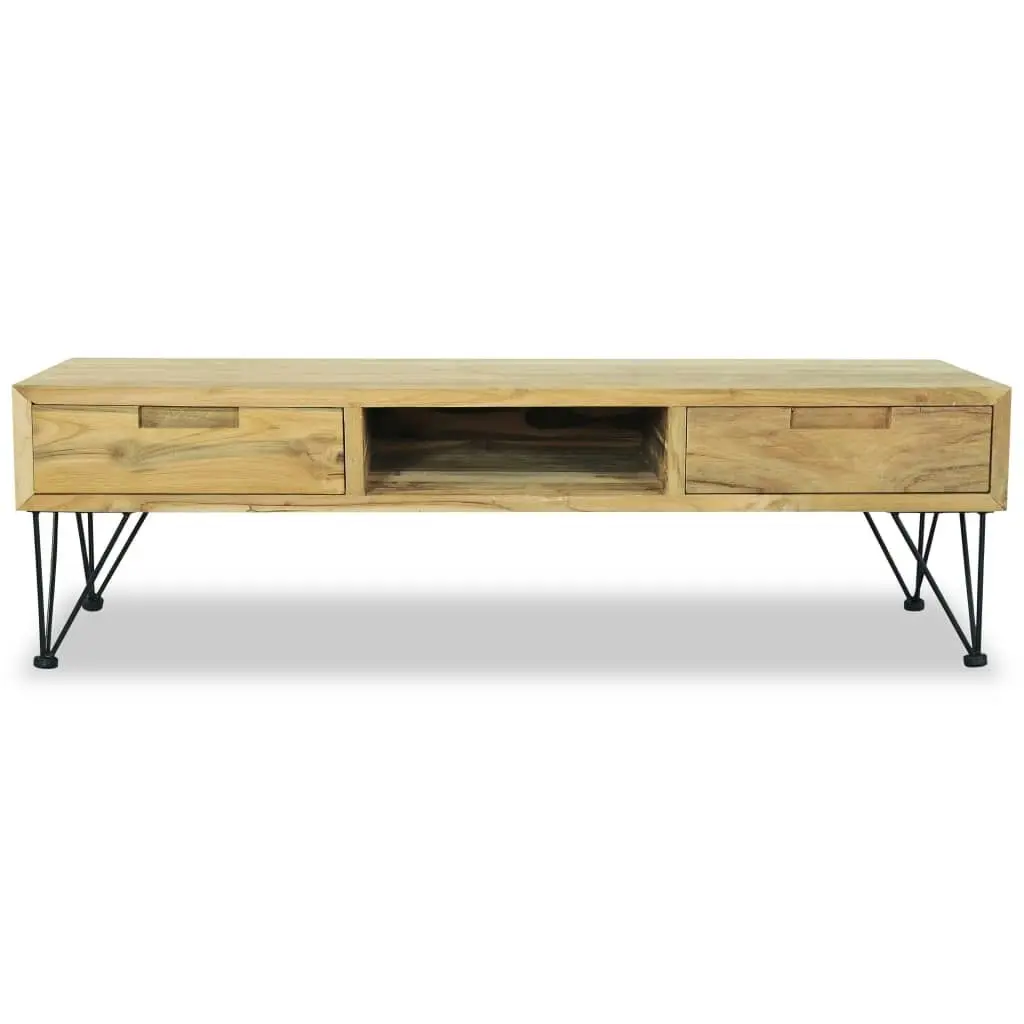 TV Cabinet 120x35x35 cm Solid Teak 244575