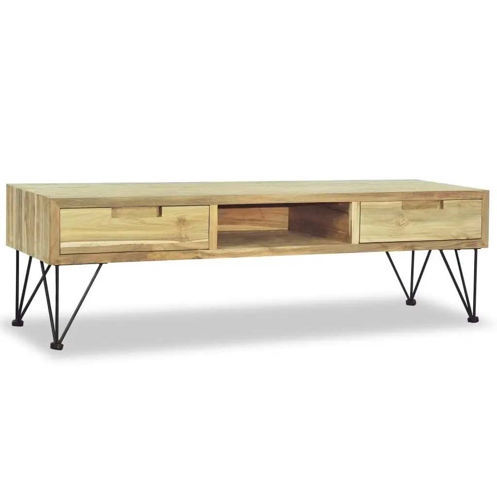 TV Cabinet 120x35x35 cm Solid Teak 244575