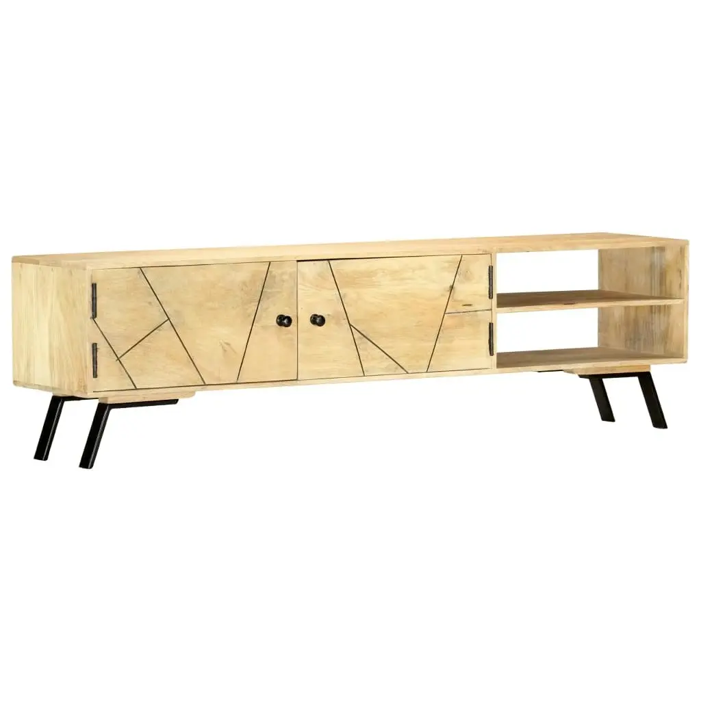 TV Cabinet 140x30x40 cm Solid Mango Wood 286152