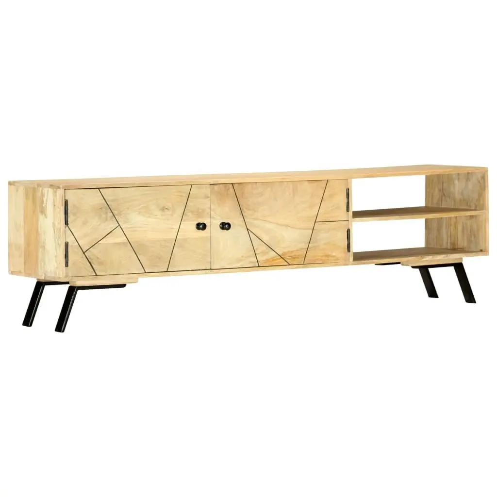 TV Cabinet 140x30x40 cm Solid Mango Wood 286152