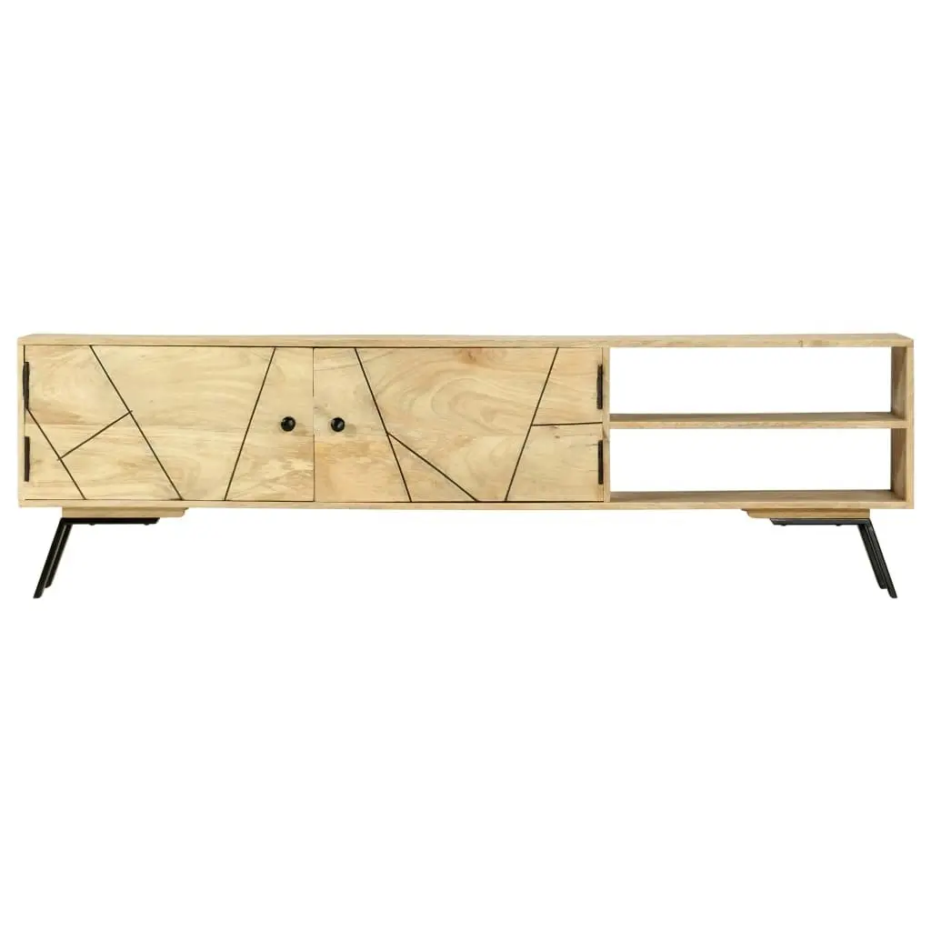 TV Cabinet 140x30x40 cm Solid Mango Wood 286152