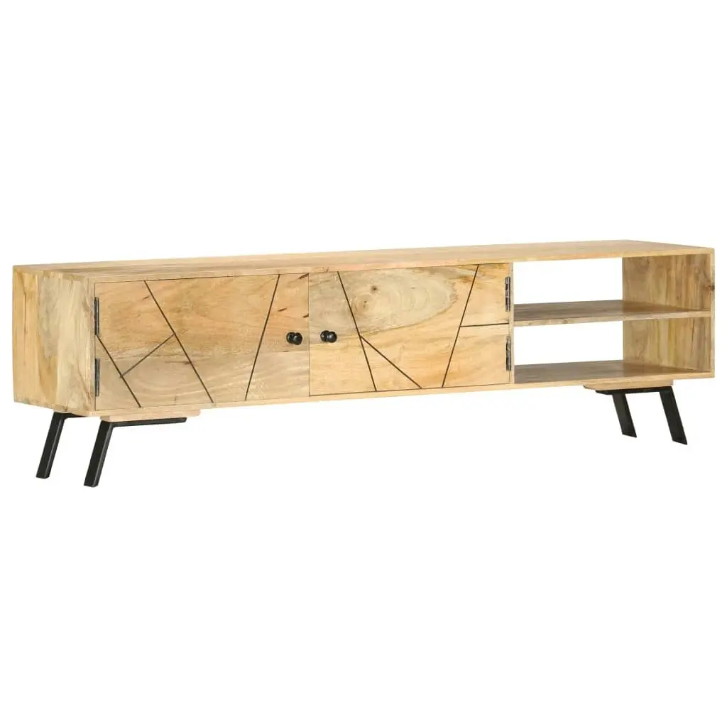 TV Cabinet 140x30x40 cm Solid Mango Wood 286152