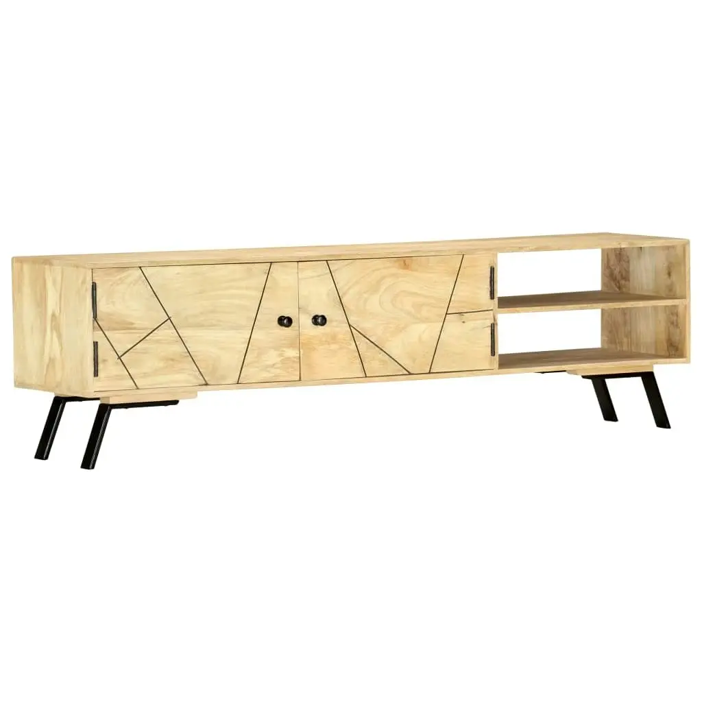 TV Cabinet 140x30x40 cm Solid Mango Wood 286152