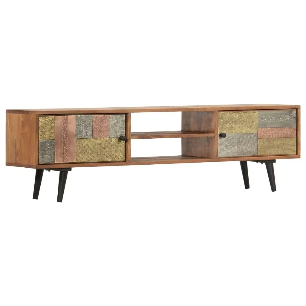 TV Cabinet 140x30x40 cm Solid Acacia Wood 247682